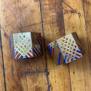 ROCK THIS ROAD MUSIC VIDEO Hand-painted Set of 2 Armband Wristband